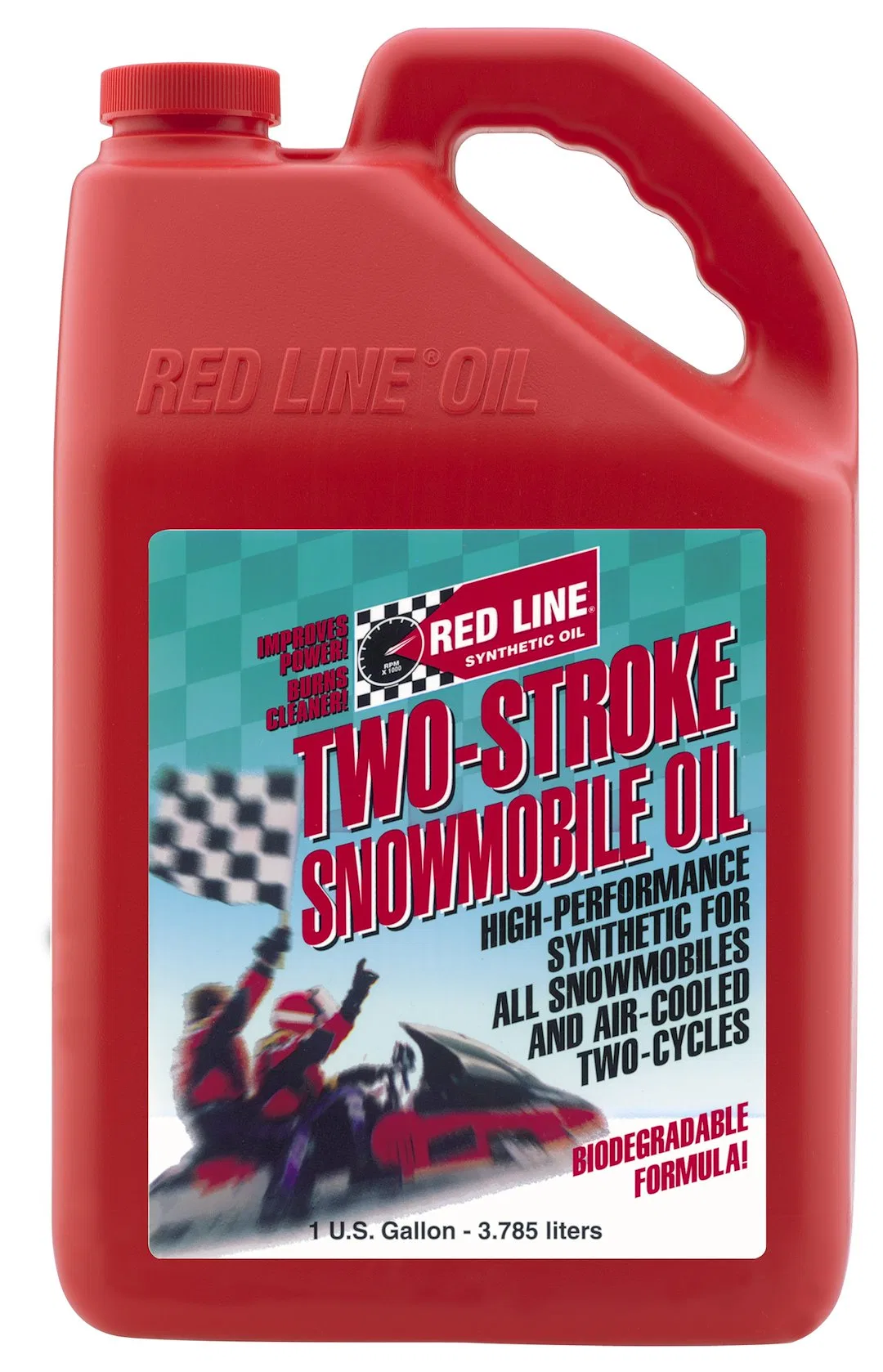 41005 – RED LINE Oil, Used For 2-Stroke Engines Snowmobile Oil Synthetic 1 Gallon Jug Single